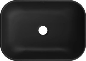 Mexen Rita lavabo da appoggio 45 x 32 cm, nero opaco - 21084585