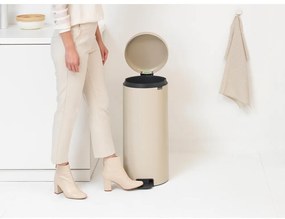 Bidone beige in acciaio 30 l NewIcon - Brabantia
