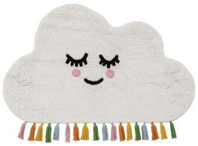 Tappeto per bambini in cotone bianco 60x100 cm Cloud - Ixia