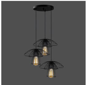 Apparecchio a sospensione nero, altezza 117 cm Root - Squid Lighting