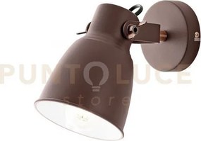 Applique a parete legend corten e ramen 1 luce attacco e27 12,3x22x...