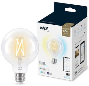 Lampadina LED dimmerabile G95 E27/6,7W/230V 2700-6500K CRI 90 Wi-Fi - WiZ