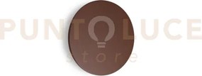 Punto applique ip54 led 3000k 9w 950 lm 18cm coffee