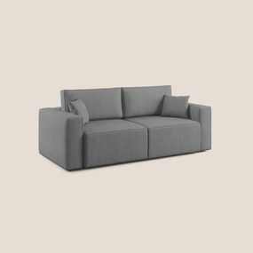 Morfeo divano con seduta estraibile in morbido tessuto impermeabile T02 grigio 180 cm