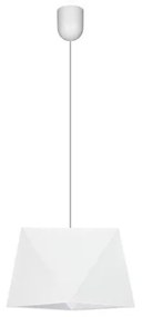 Lampadario a sospensione con filo DIAMENT 1xE27/60W/230V bianco