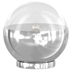 Lampada Contemporanea Target Metallo Cromo Vetro Cromo E Trasparente 1 Luce E14