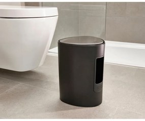 Cestino per la spazzatura nero opaco in acciaio con pedale 5 l EasyStore Luxe – Joseph Joseph