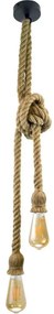 Lampadario LED a sospensione con filo ROPE 2xE27/10W/230V