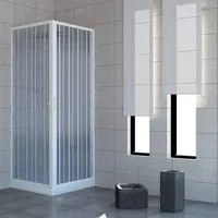 Box doccia Acquario 70x90cm a soffietto apertura angolare - Rollplast Pinto