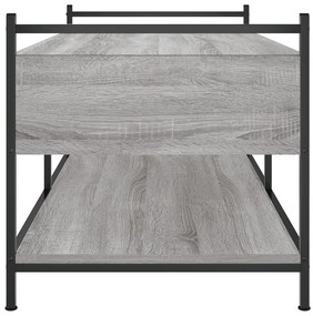 Tavolino da Salotto Grigio Sonoma 99x50x50 cm Legno Multistrato