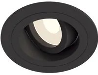 Faretto da incasso Downlight in Alluminio Atom Nero