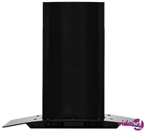 vidaXL Cappa Aspirante a Muro Acciaio Inox 756 m³/h 60 cm Nera