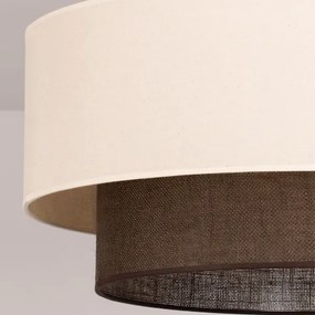 Brilagi - Plafoniera LED STILE BOHO 3xE27/15W/230V Ø 60 cm crema/marrone