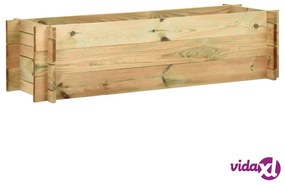 vidaXL Fioriera Giardino Letto Vegetale in Legno Impregnato 120 cm