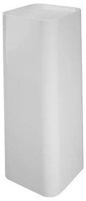 Lavabo freestanding squadrato Petit bianco in ceramica