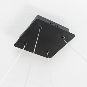 Brilagi - Lampada LED dimmerabile a sospensione su cavo FALCON SLIM LED/50W/230V 50x50 cm nero + telecomando