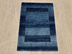 Loribaft Tappeto 120 x 90 Blu (Iran) Annodato A Mano