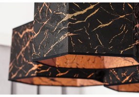 Duolla - Lampadario a plafone ROLLER TRIO HEX 3xE27/15W/230V nero/rame