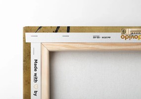 Quadro su tela – Papaveri rossi in stile etnico