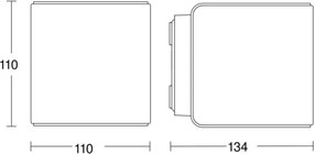 Steinel 079277-LED Applique da esterno L840 C LED/9,1W/230V IP44 antracite