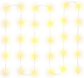Retlux - catena a LED, 30 LED, alimentazione 3xAA, 3,3 m, bianco caldo