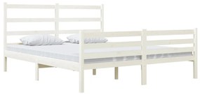 Giroletto in legno massello di pino 140x190 cm bianco