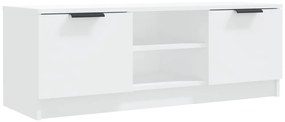 Mobile porta tv bianco 102x35x36,5 cm in legno multistrato