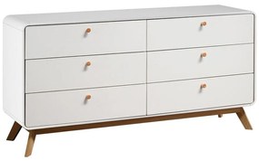 Cassettiera bassa bianca 150x74 cm Caitlin - Støraa