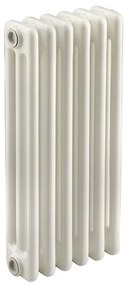 Radiatore acqua calda EQUATION Comby in acciaio 3 colonne, 6 elementi, interasse 535 mm, bianco