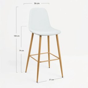 Sgabello Teok Tessuto - Beige