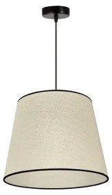 Duolla - Lampadario a sospensione con filo YUTE 1xE27/15W/230V diametro 38 cm grigio/nero