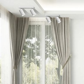 Faretto da incasso per bagno LED RGBW dimmerabile TURYN 2xGU10/6,5W/230V IP44 bianco