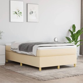 Giroletto A Molle Con Materasso Crema 120x200 Cm İn Tessuto /