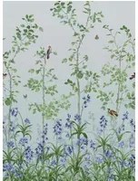 Little Greene Carta da parati Bird and Bluebell - Celestial Blue
