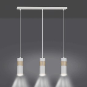 Lampadario a sospensione AKARI 3 WHITE