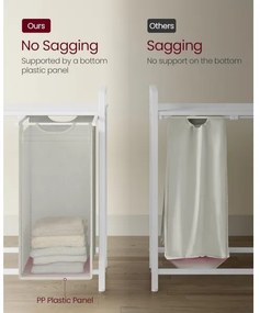 Cesto portabiancheria REX bianco