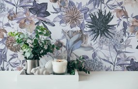 Carta da parati Protea Pervinca viola, 53 cm x 10.05 m
