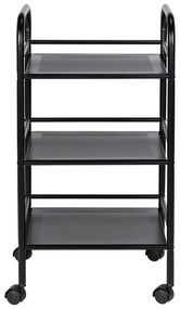 Scaffale mobile in metallo nero 41x75 cm - Wenko