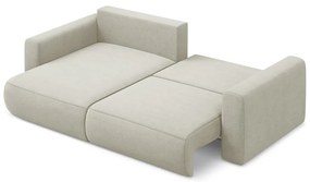 Divano angolare beige allungabile/con contenitore (con penisola a sinistra/con chaise lounge) Kapua – Makamii