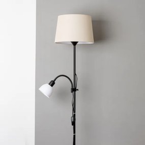 Brilagi - Lampada da terra CERIA 2 in 1 1xE27/100W/230V + 1xE14/25W nero/beige