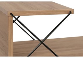 Comodino CROSS 55x50 cm marrone