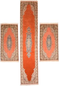 Cashmere Silk Tappeto orientale 330 x 70 (Indian) Annodato A Mano