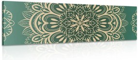 Quadro su tela – Mandala su sfondo turchese
