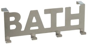 Appendiabiti in metallo argento opaco 32 cm Bath - Casa Selección