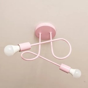 Plafoniera OXFORD 2xE27/15W/230V rosa