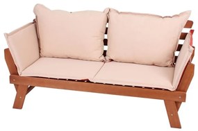 Panchina da giardino in legno di eucalipto Fortuna - Garden Pleasure