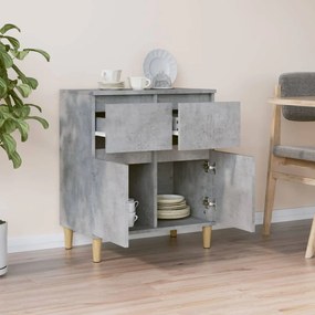 Credenza grigio cemento 60x35x70 cm in legno multistrato