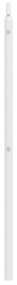 Testiera in metallo bianco 140 cm