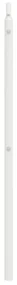 Testiera in metallo bianco 140 cm
