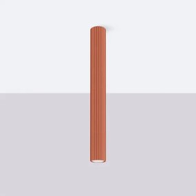 Sollux SL.1629 - Faretto KARBON 1xGU10/10W/230V 60 cm rosso